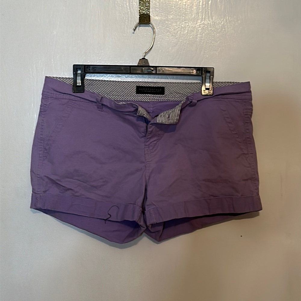 Purple Low Rise Jean Shorts